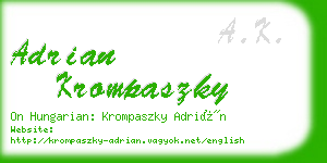 adrian krompaszky business card